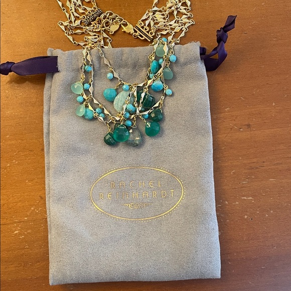 NWOT Precious Stone.Necklace. Blues - Picture 8 of 12